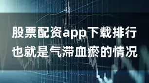 股票配资app下载排行也就是气滞血瘀的情况